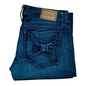 ✨ SOLD ✨ Rare Frankie B. Low Rise Bow Pocket Jeans — Size 27